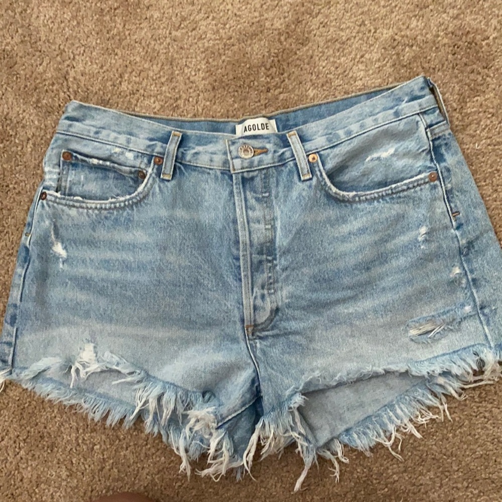 Agolde Parker denim shorts